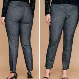Lane Bryant The Allie Skinny Ankle Sexy Stretch Pant Sparkles‎ Women’s 26 Black